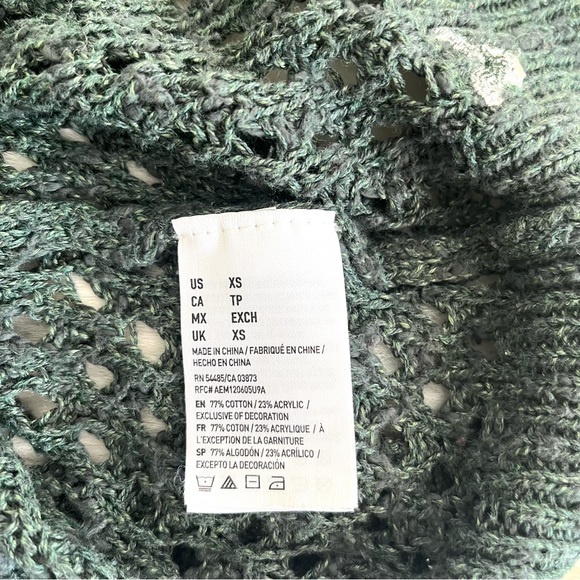 American Eagle Knit Sweater Olive Green - Picture 5 of 5